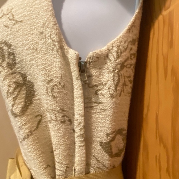 Anthropologie Jacquard Backless Cocktail Dress, Size 2 - Picture 4 of 9